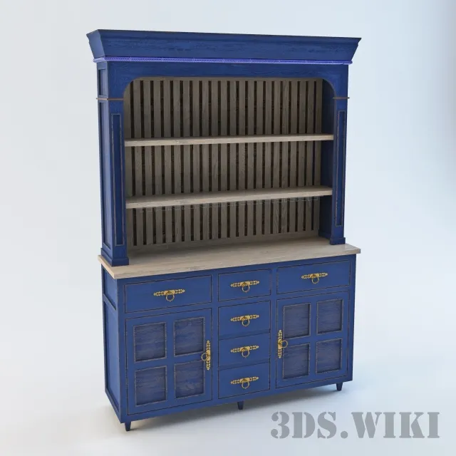 furniture – Blue Wardrobe Showcase 3D Model furniture – Blue Wardrobe Showcase 3D Model