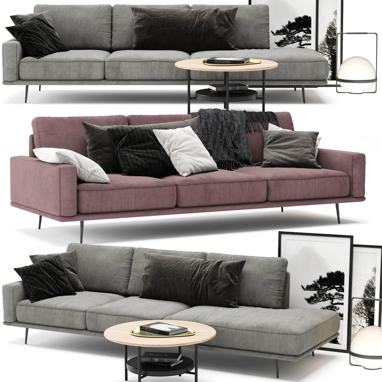 furniture – BoConcept Carlton sofa A 3D Model