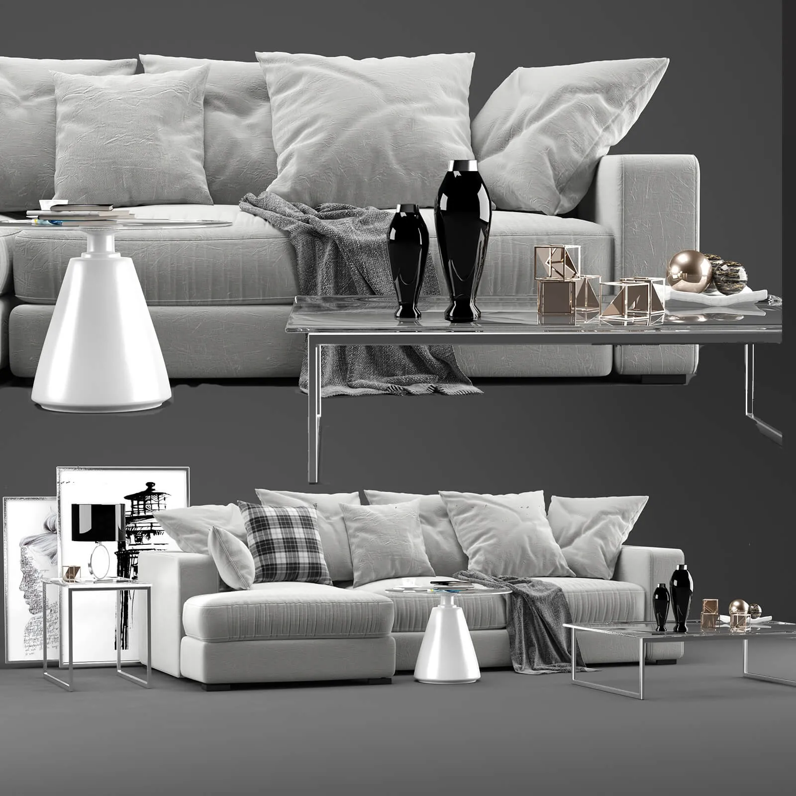 furniture – Boconcept Cenova sofa 7 3D Model
