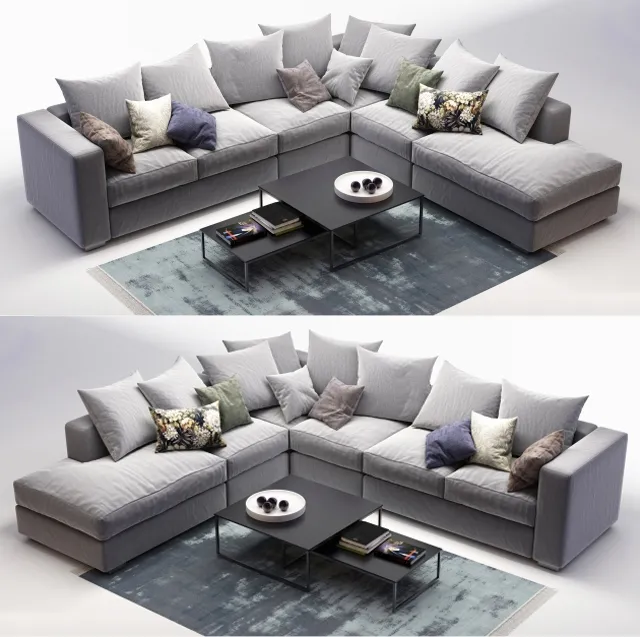 furniture – BoConcept Cenova sofa  96 3D Model