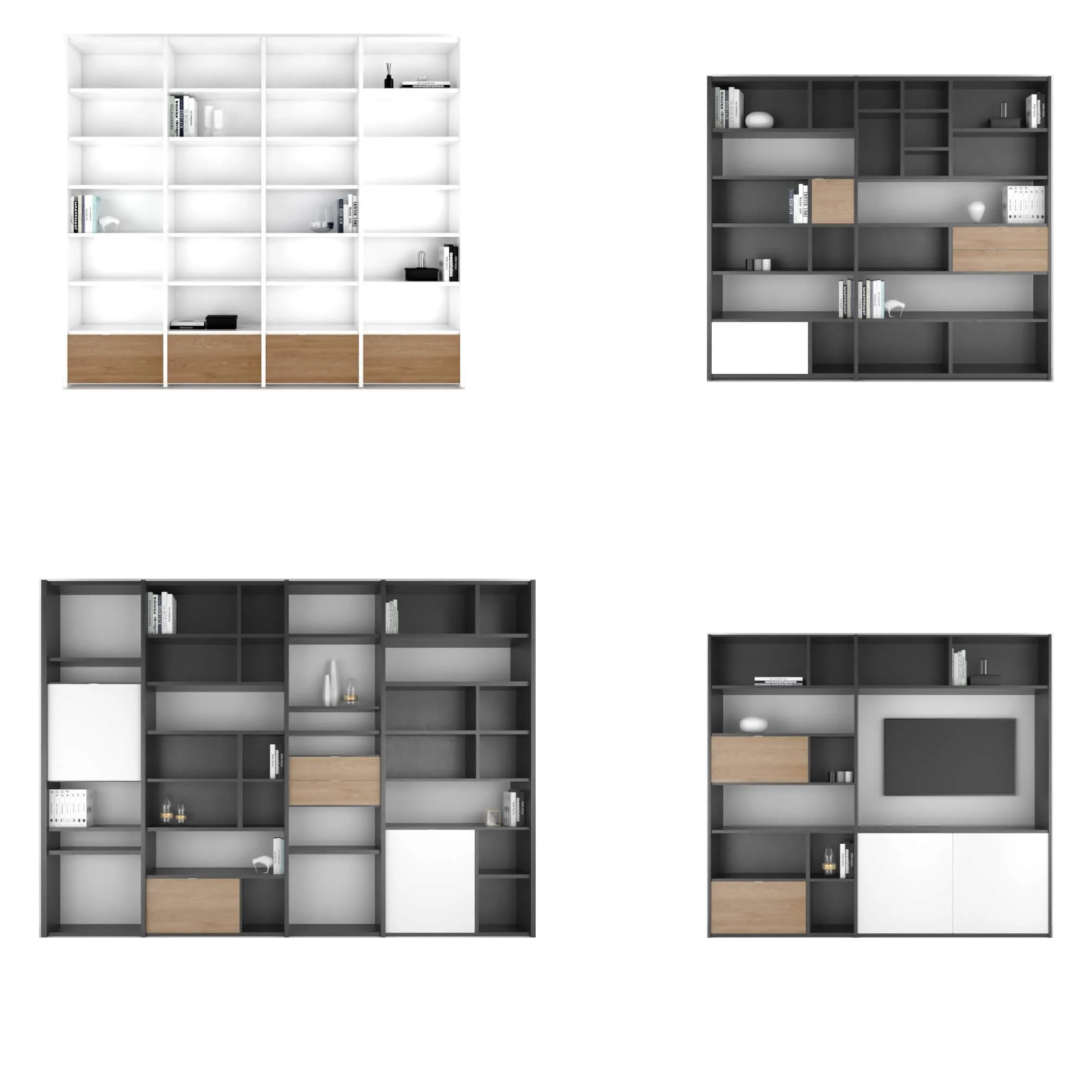 furniture – BoConcept Copenhagen wall system set 1 3D Model