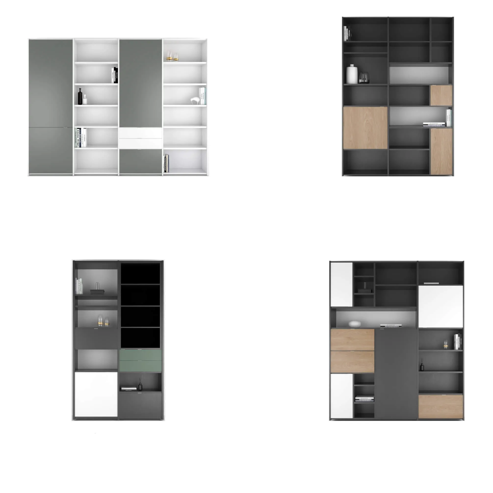 furniture – BoConcept Copenhagen wall system set 2 3D Model