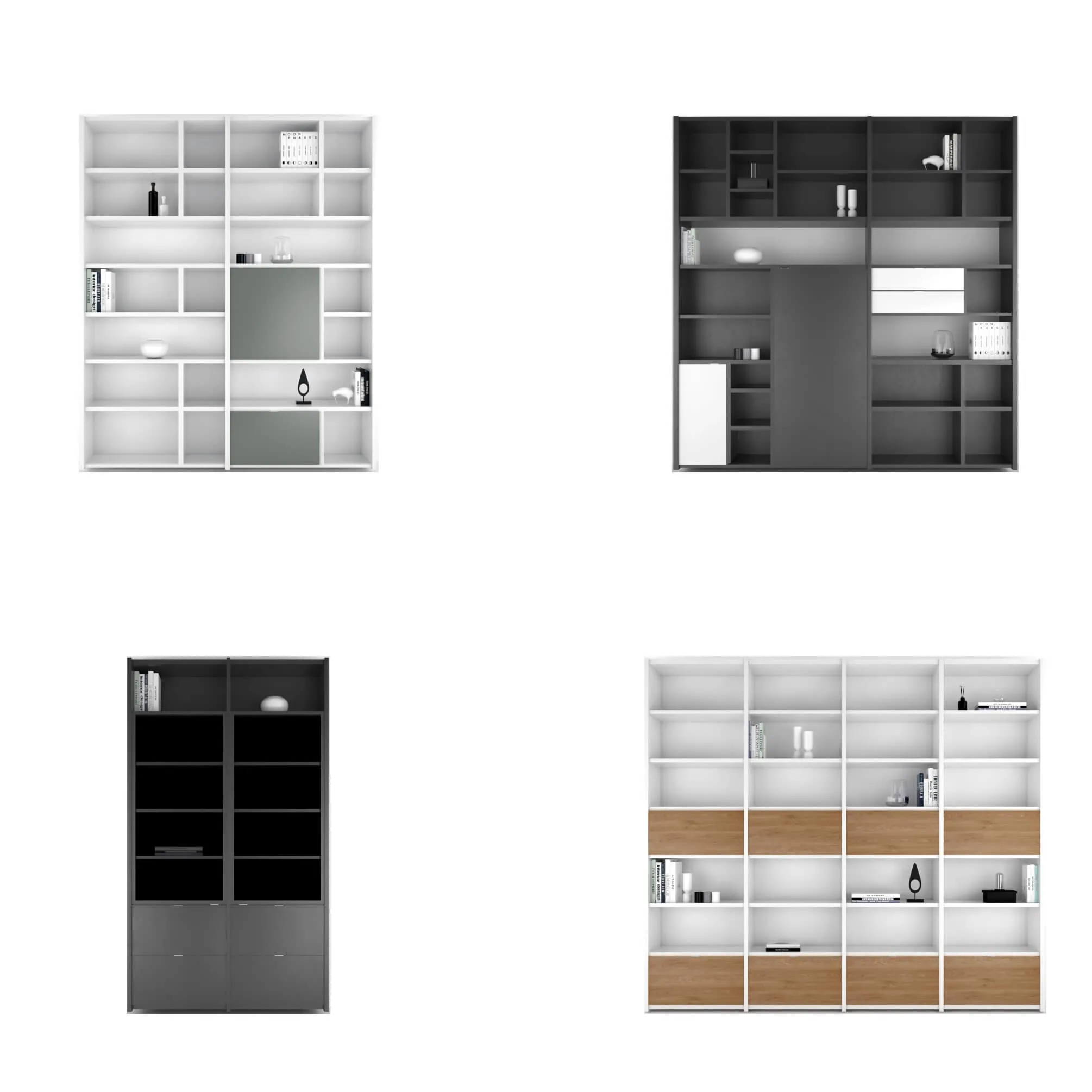 furniture – BoConcept Copenhagen wall system set 4 3D Model