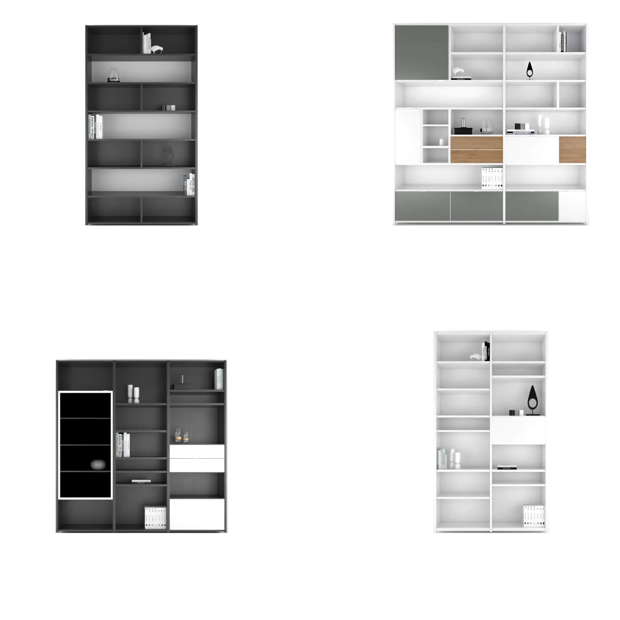 furniture – BoConcept Copenhagen wall system set 5 3D Model