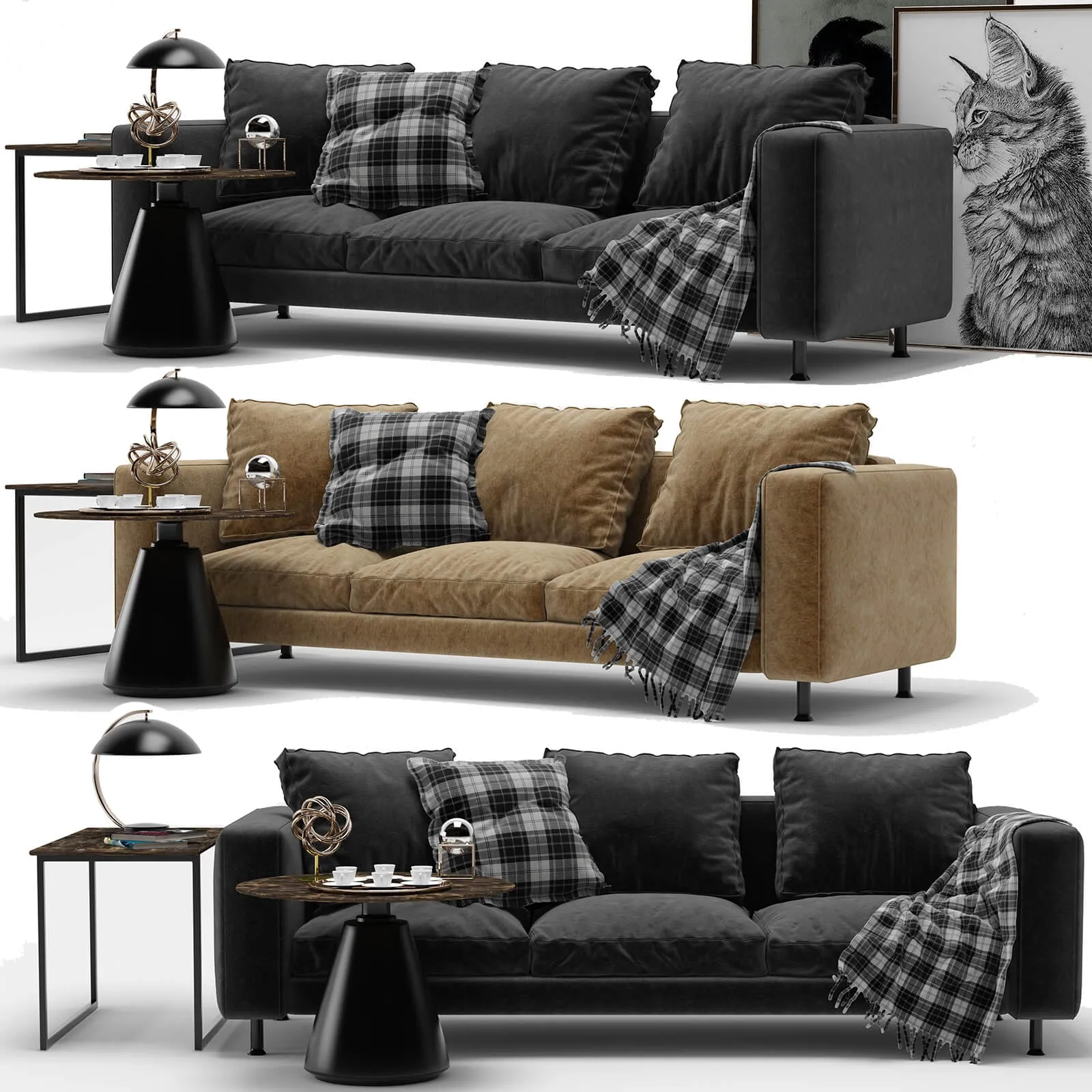 furniture – BoConcept Indivi Sofa 001 3D Model