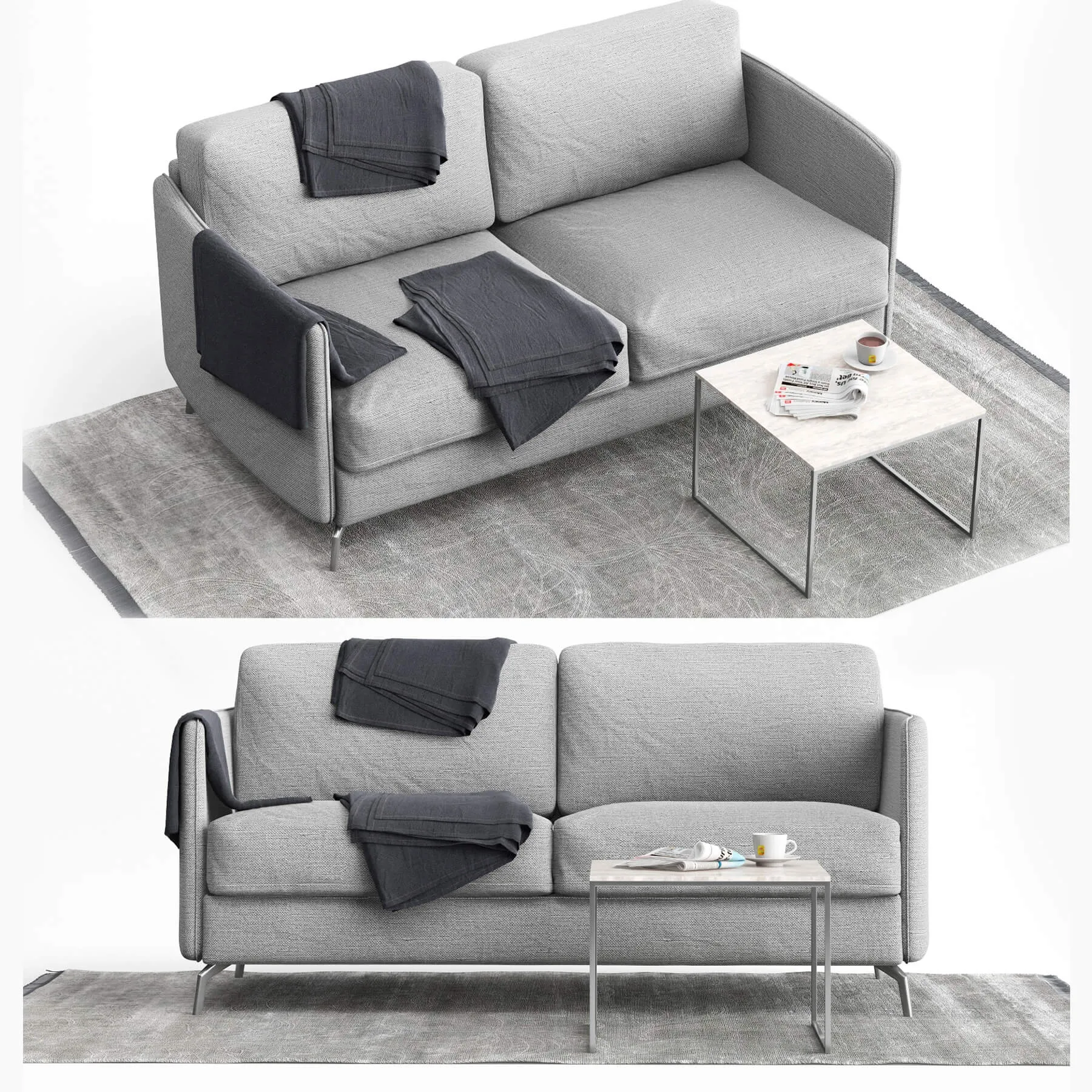 furniture – BoConcept Osaka sofa 2 3D Model