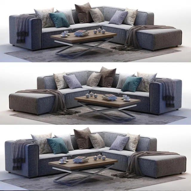furniture – BoConcept_Carmo4 Sofa 3D Model