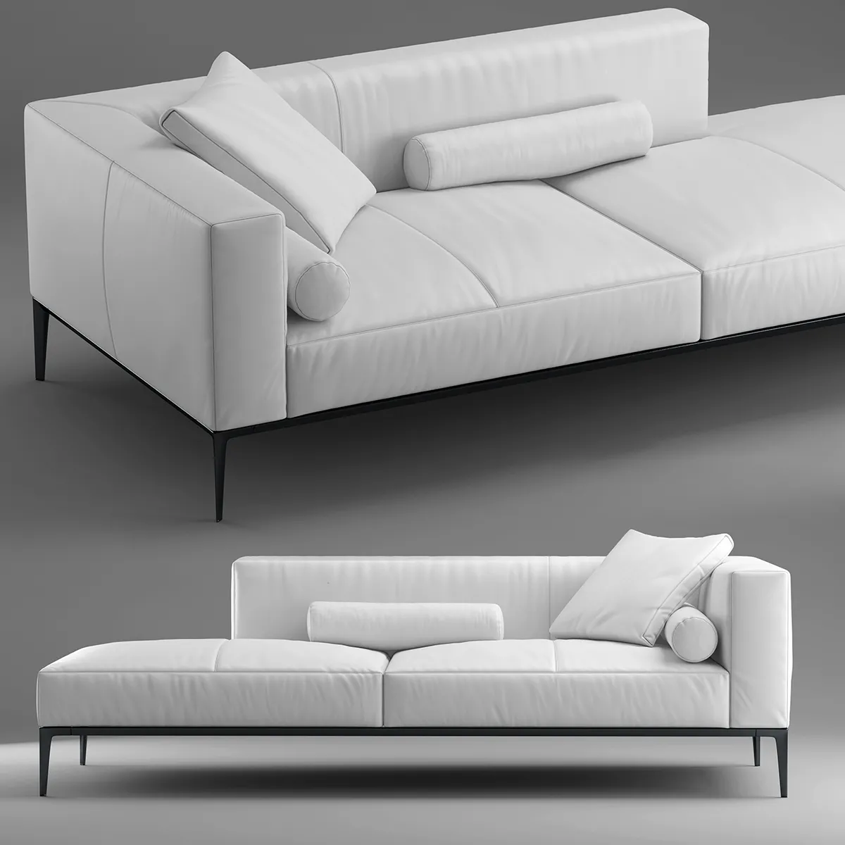 furniture – Bolero Iglo white sofa 02 3D Model furniture – Bolero Iglo white sofa 02 3D Model