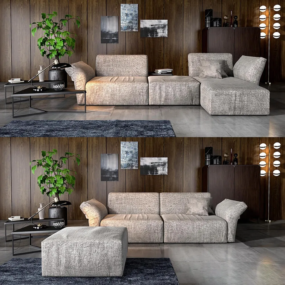 furniture – Bonaldo Cortina sofa 3D Model