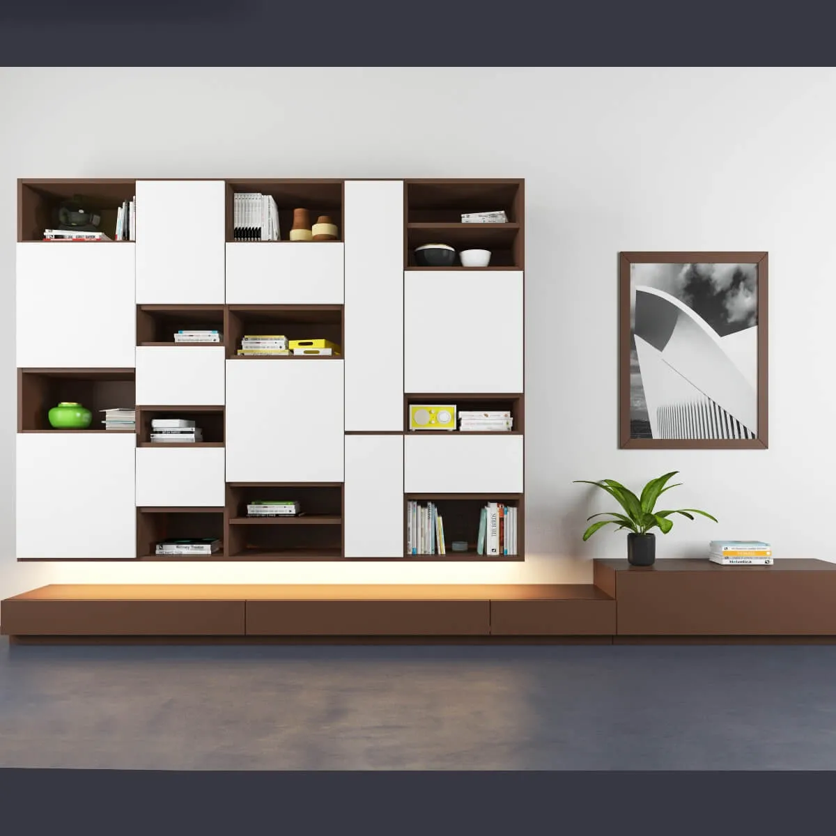 furniture – Bookcase 001 3D Model