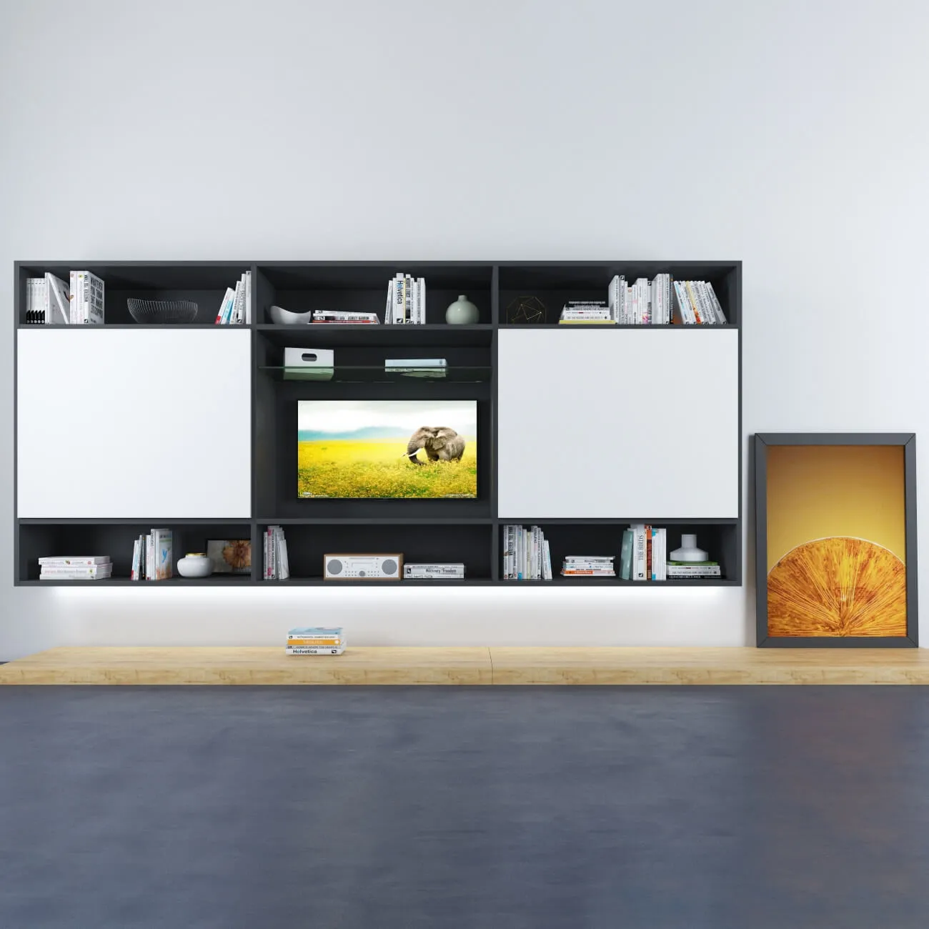 furniture – Bookcase 002 3D Model