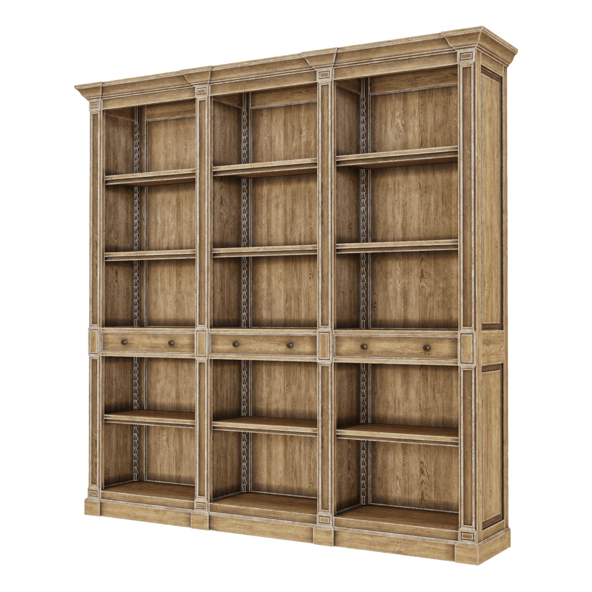 furniture – Bookshelf Aberdeen Triple 3D Model