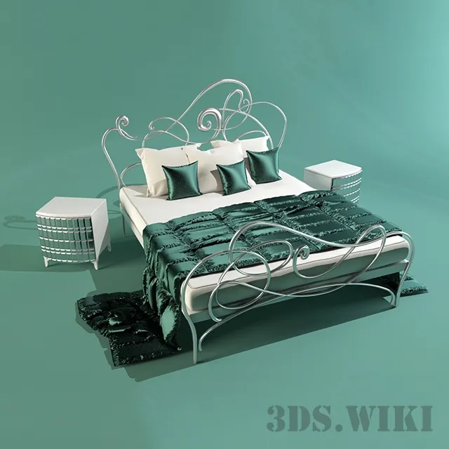 furniture – BOVA Melbourne bed 3D Model furniture – BOVA Melbourne bed 3D Model