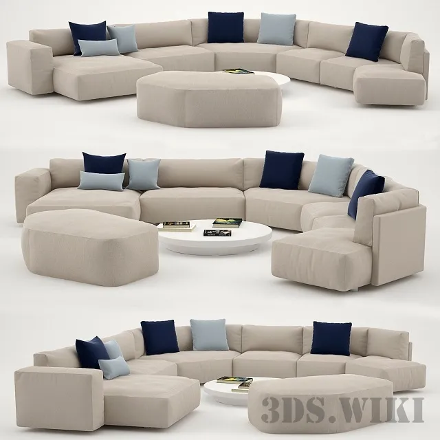 furniture – Boxer modular sofa 3D Model furniture – Boxer modular sofa 3D Model