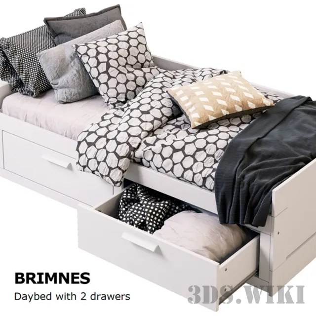 furniture – BRIMNES IKEA BED 3D Model furniture – BRIMNES IKEA BED 3D Model
