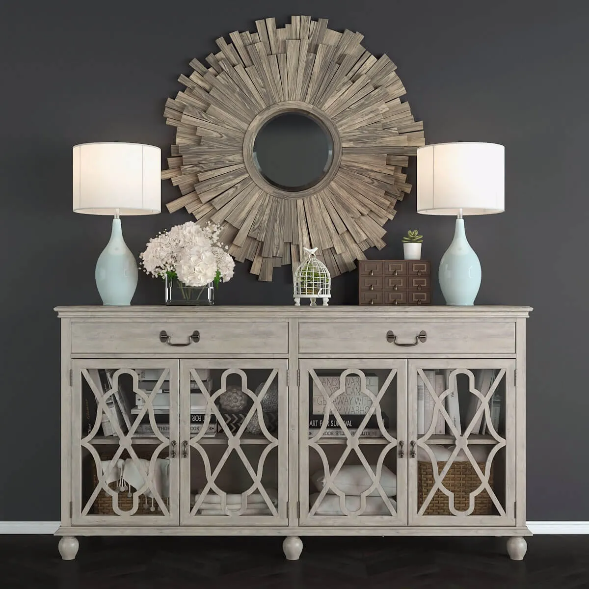 furniture – Buffet Hawthorne Estate with a mirror Vermundo 3D Model furniture – Buffet Hawthorne Estate with a mirror Vermundo 3D Model
