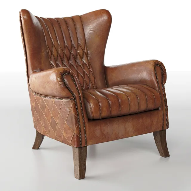 furniture – Bugatti armchair by Sarreid 3D Model