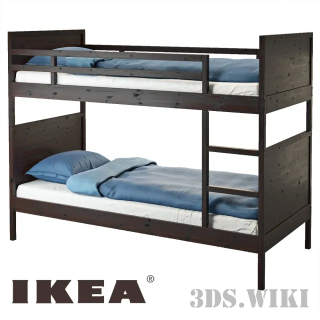 furniture – Bunk bed IKEA Norddal 3D Model