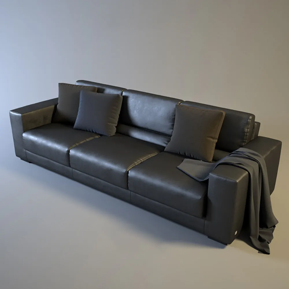 furniture – Busnelli leather sofa 3D Model
