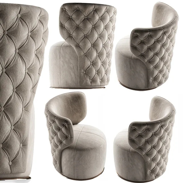 furniture – Buttoned Swivel chair 3D Model