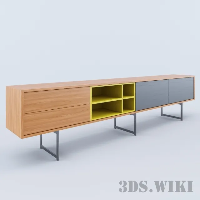 furniture – Cabinet AURA C8-3 by TREKU 3D Model