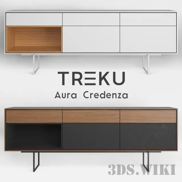 furniture – Cabinet Aura Credenza 3D Model