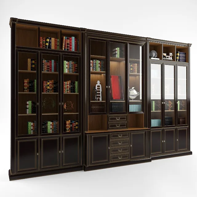 furniture – Cabinet library 3D Model