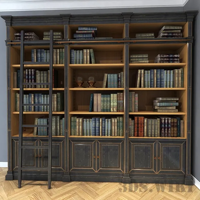 furniture – Cabinet library AM Classic 3D Model furniture – Cabinet library AM Classic 3D Model