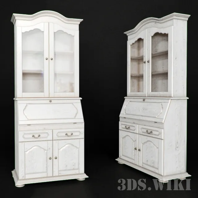 furniture – Cabinet with showcase “Daville” 3D Model furniture – Cabinet with showcase “Daville” 3D Model