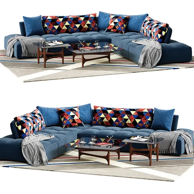 furniture – Calanque sofa 3D Model furniture – Calanque sofa 3D Model