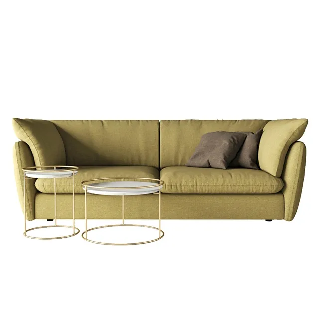 furniture – Calligaris Leaf sofa 3D Model furniture – Calligaris Leaf sofa 3D Model