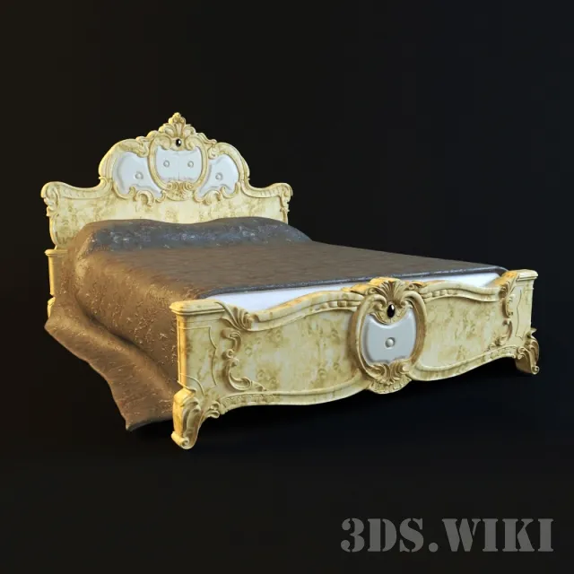 furniture – Camelgroup Barocco bed 3D Model furniture – Camelgroup Barocco bed 3D Model