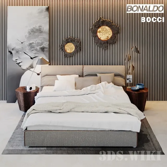 furniture – Campo Bonaldo bed 3D Model furniture – Campo Bonaldo bed 3D Model