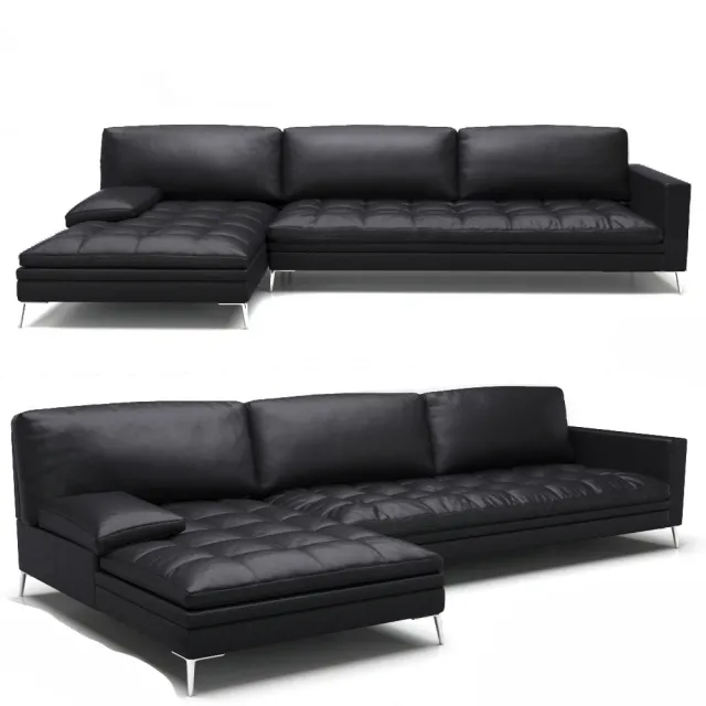 furniture – Canapes Duvivier black sofa 08 3D Model furniture – Canapes Duvivier black sofa 08 3D Model