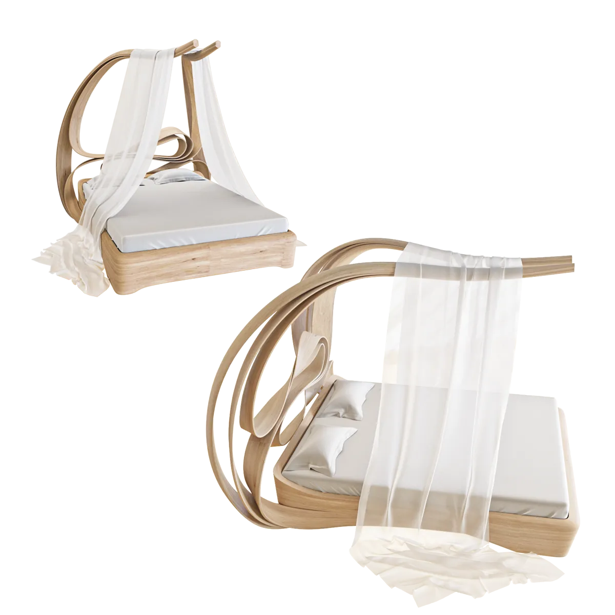 furniture – Canopy bed 3D Model furniture – Canopy bed 3D Model