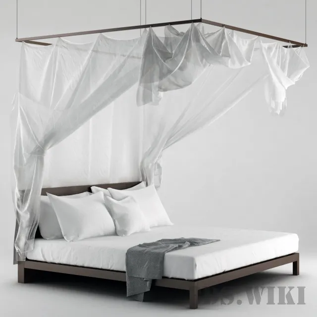 furniture – Canopy bed 3D Model