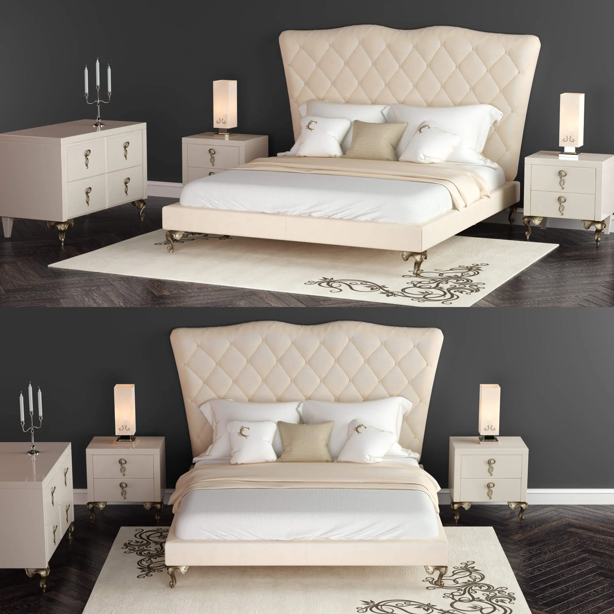 furniture – Cantori bed 09 3D Model furniture – Cantori bed 09 3D Model