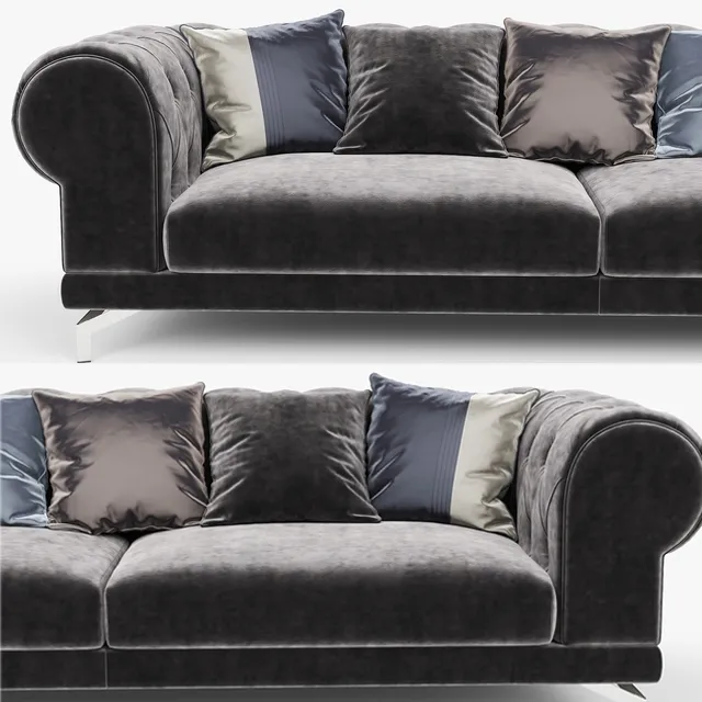 furniture – Capitone sofa 3D Model furniture – Capitone sofa 3D Model