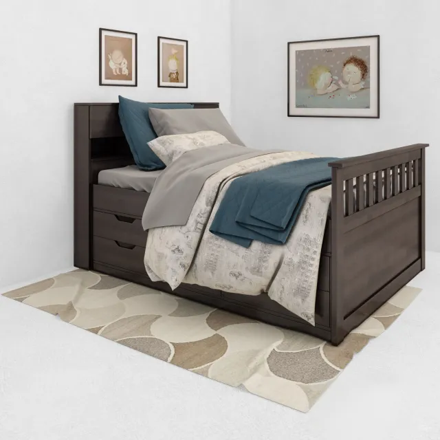 furniture – Captain bed 09 3D Model furniture – Captain bed 09 3D Model