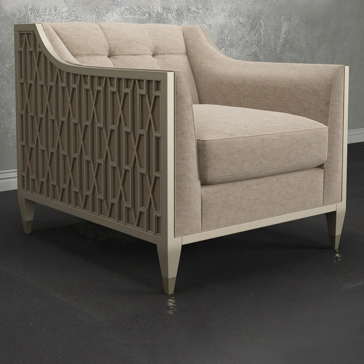 furniture – Caracole  TRA-SIDCHA-009 armchair 3D Model