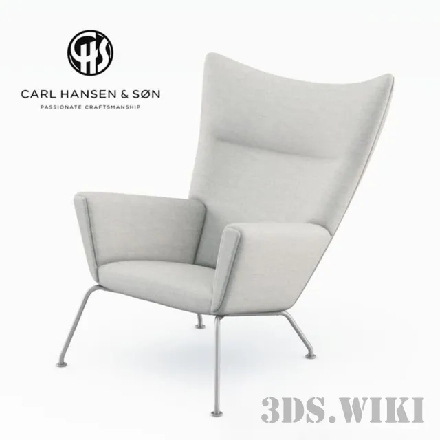 furniture – Carl Hansen CH445 armchair 3D Model