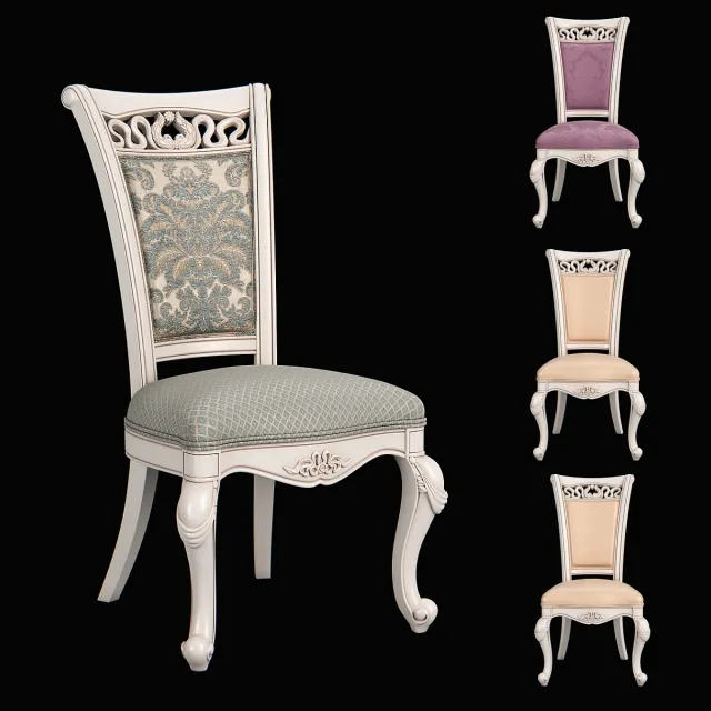 furniture – Carpenter dining chair A 573x680x1055 230 3D Model