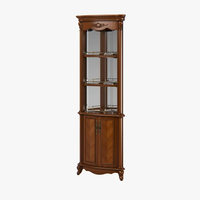 furniture – Carpenter open top high corner cabinet 3D Model