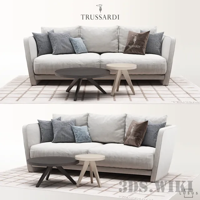 furniture – Casa Lightshell sofa set 3D Model