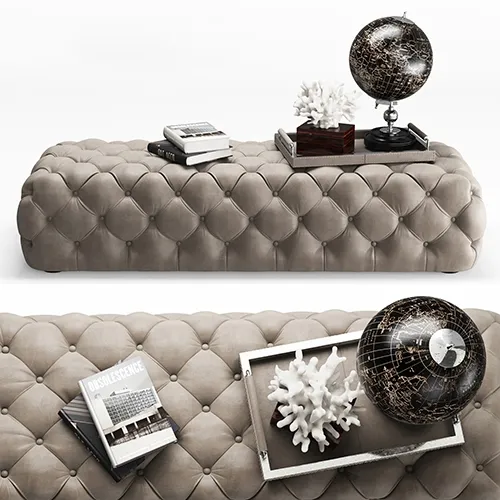 furniture – Casamilano Hyatt Ottoman 160 3D Model