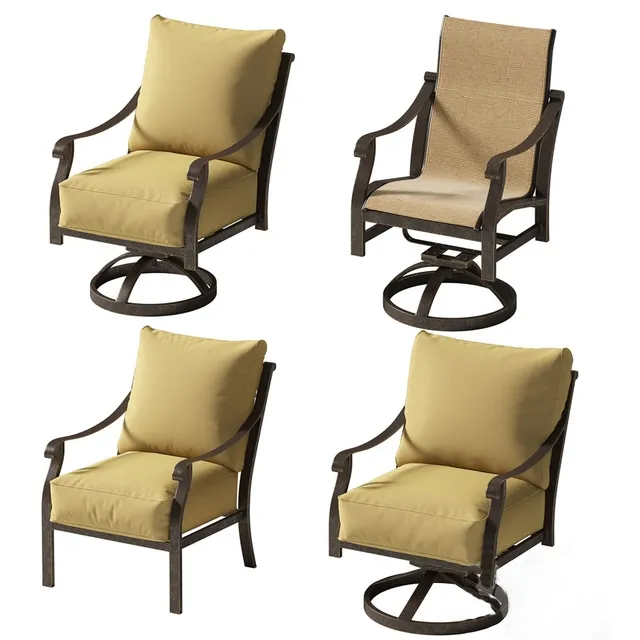 furniture – Castelle Madrid collection chairs 1 3D Model