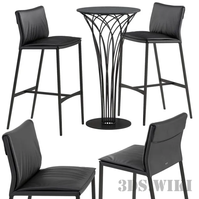 furniture – Cattelan italia Isabel barstool 3D Model furniture – Cattelan italia Isabel barstool 3D Model