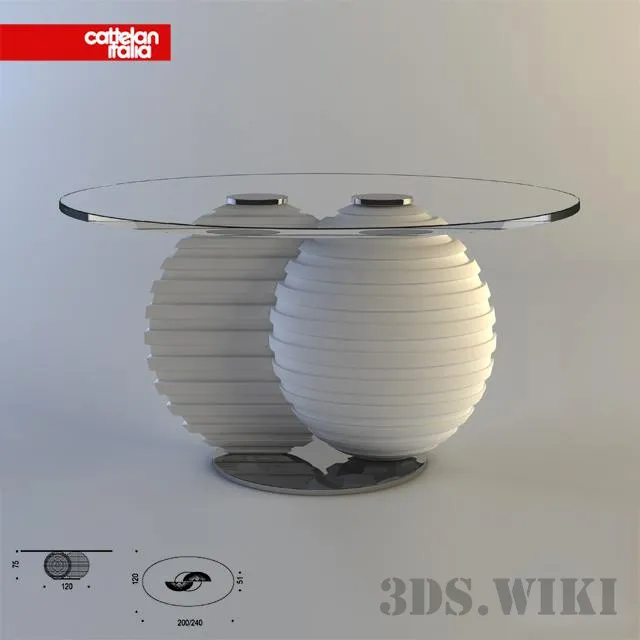 furniture – Cattelan Italia World table 3D Model