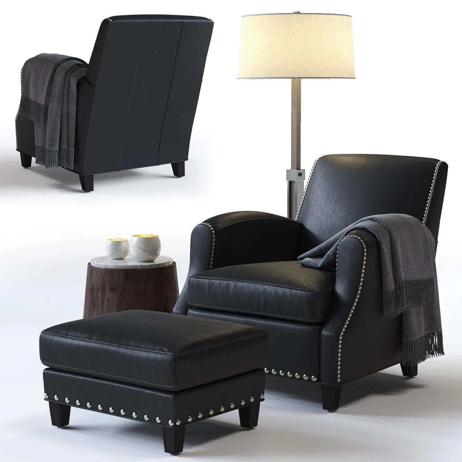 furniture – C&B Metropole leather chair 3D Model