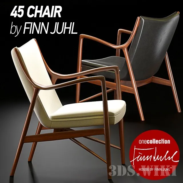 furniture – Chair 45 – Finn Juhl 3D Model